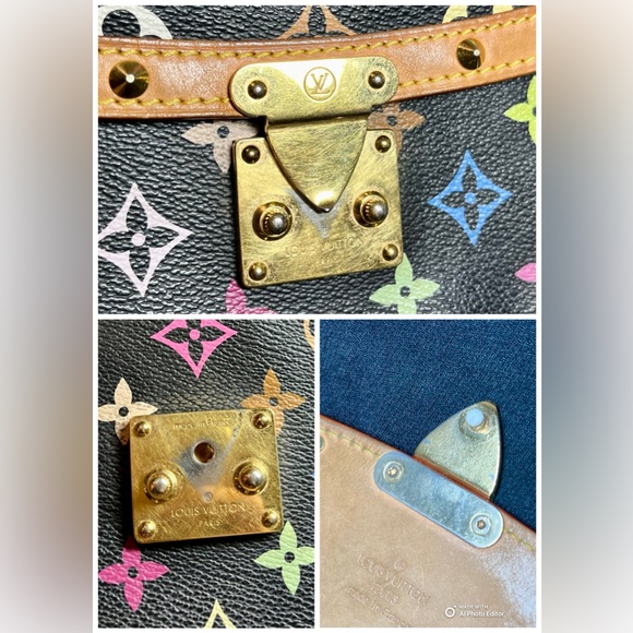 ✨Louis Vuitton✨ Vintage Limited Edition LV Murakami Sologne Saddle Bag Black EUC - Picture 5 of 16